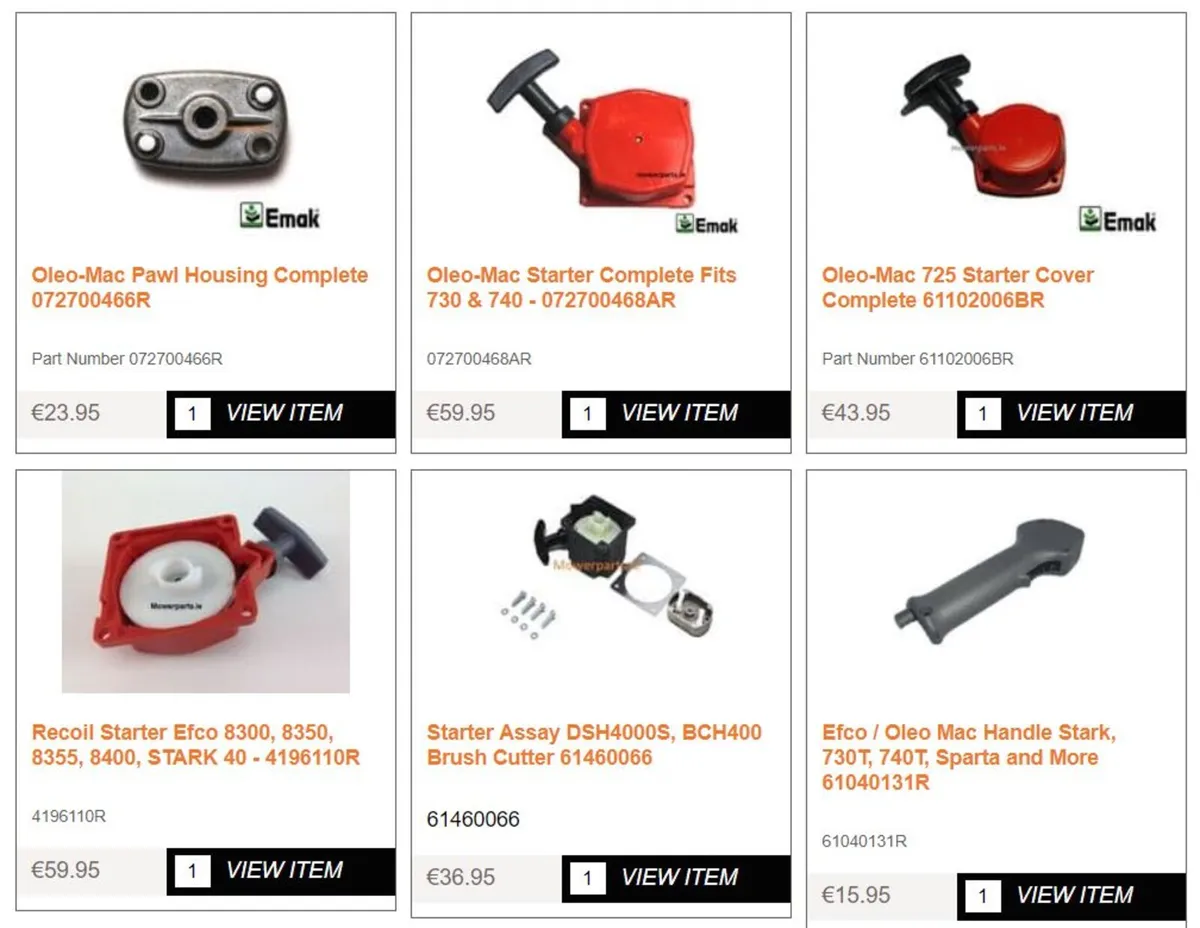 Oleo Mac / Efco Spare Parts - Image 1