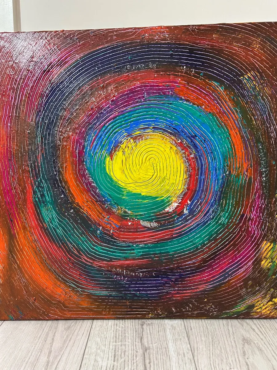 Original spiral abstract painting - Image 2