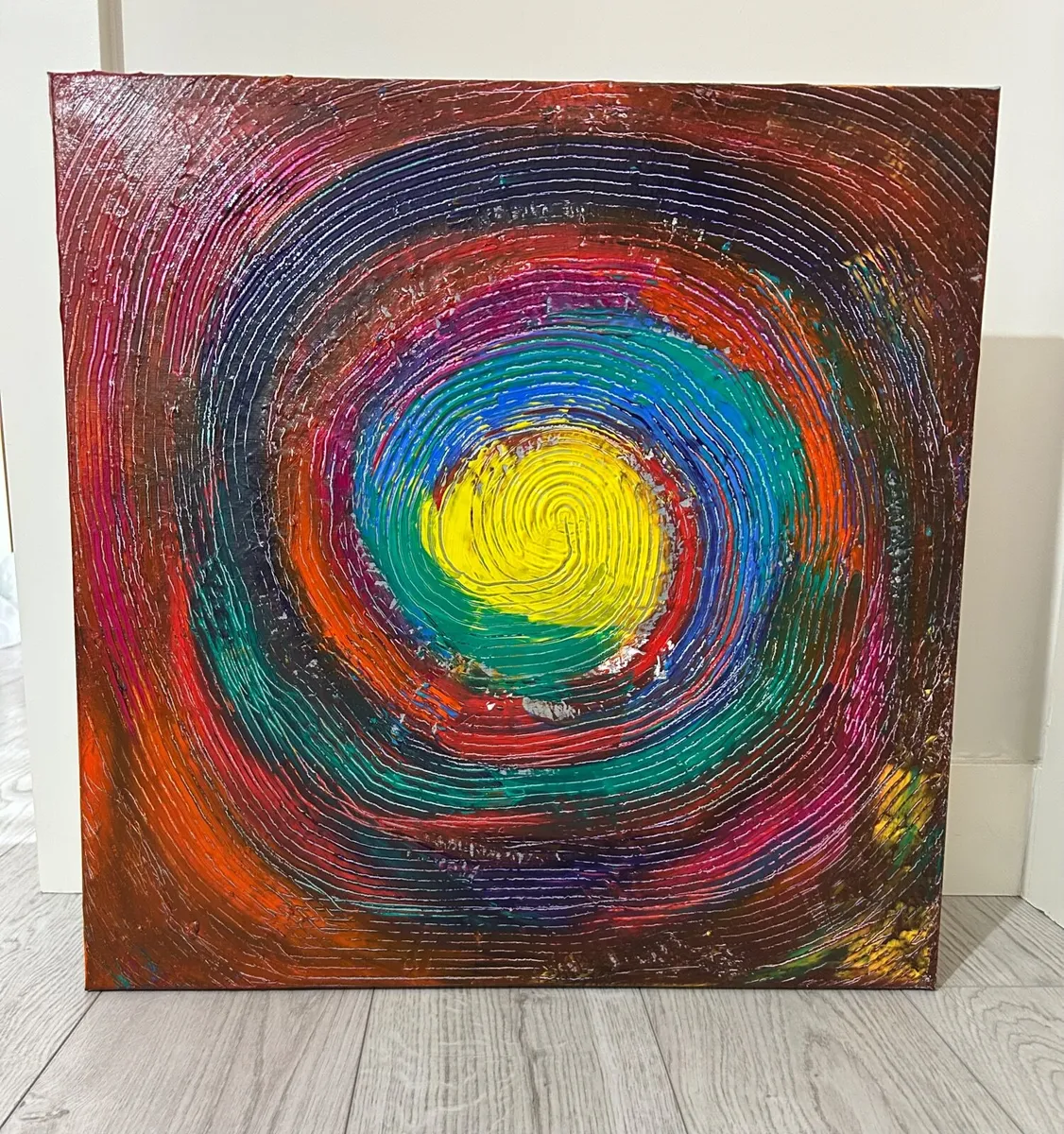 Original spiral abstract painting - Image 1