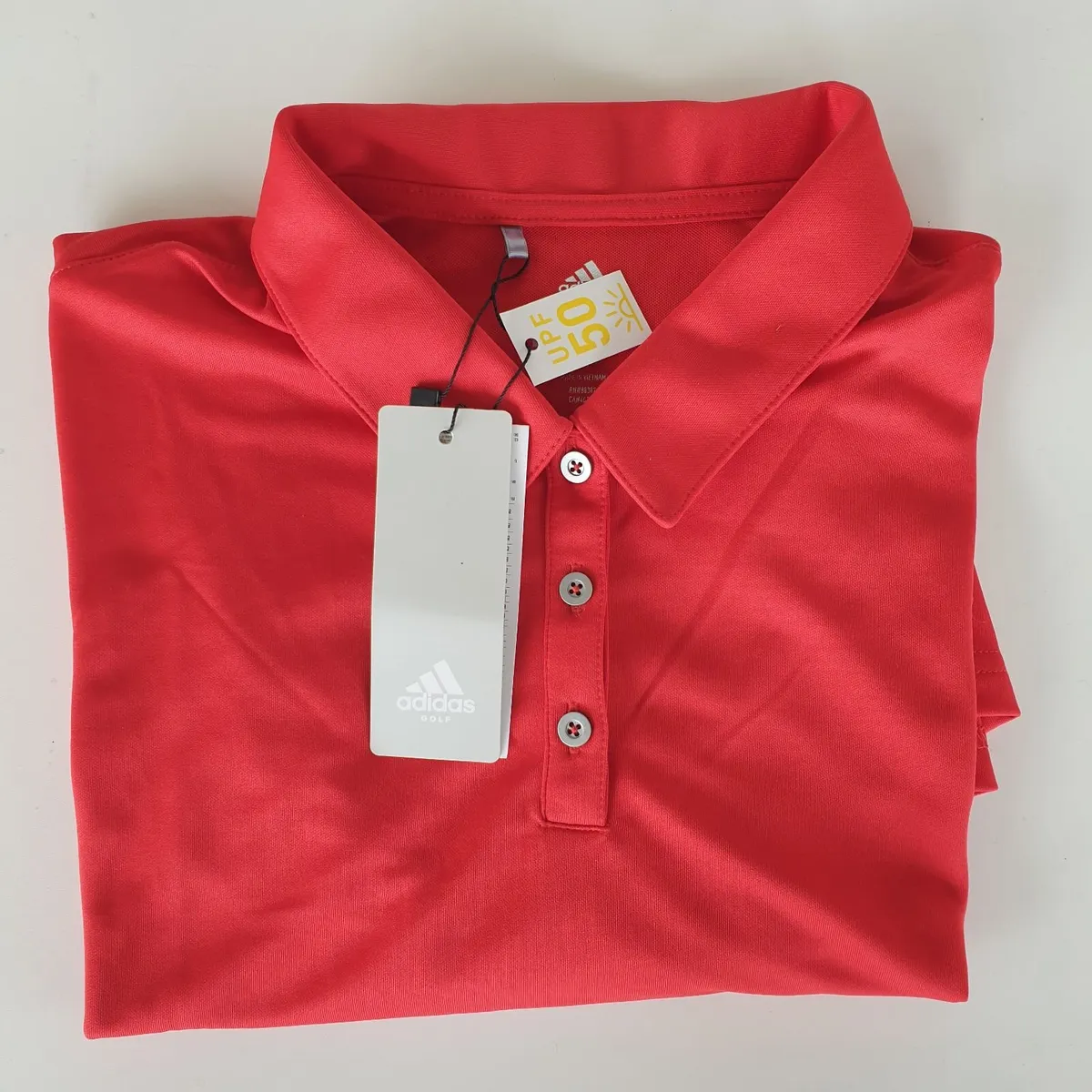 NEW Adidas womens golf polo shirt UPF 50 XL - Image 1