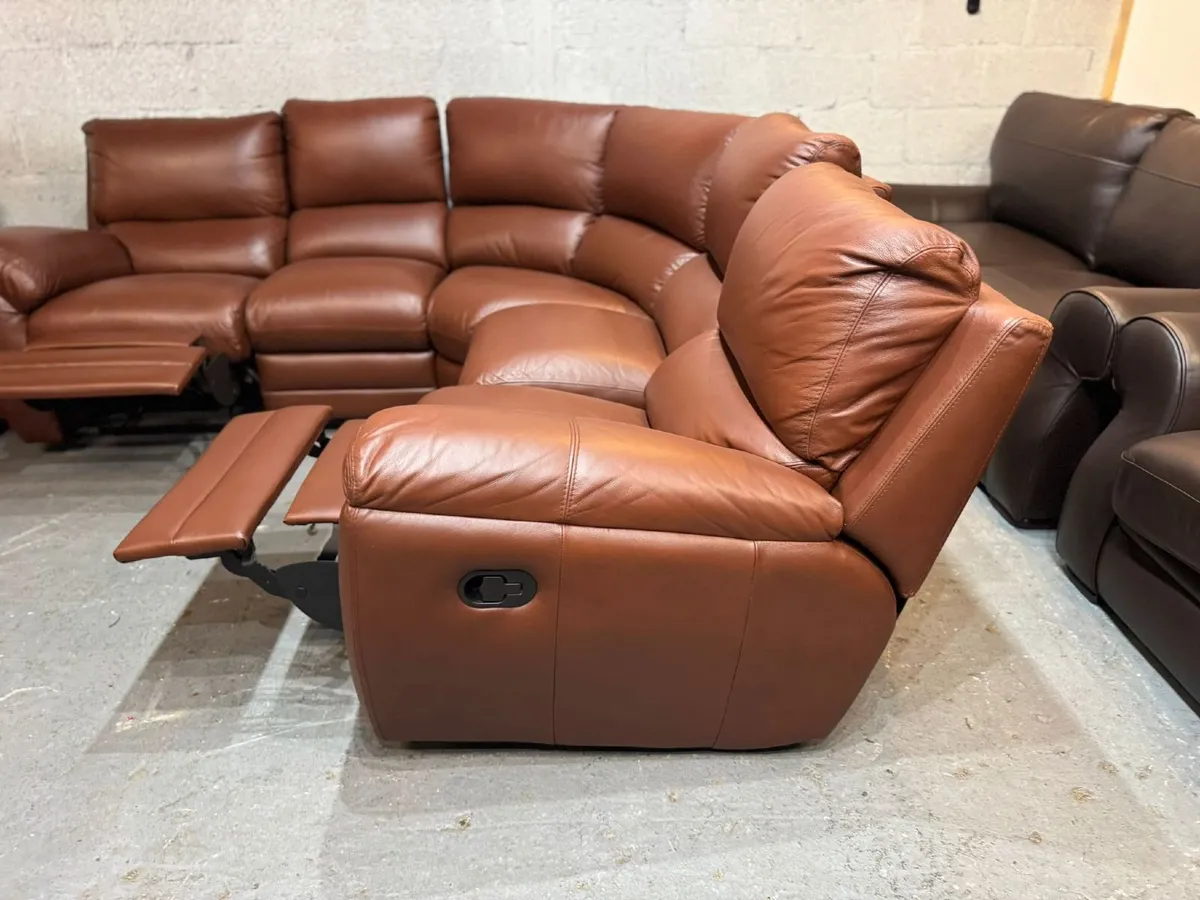 Premium Genuine Leather Corner Sofa - Image 3