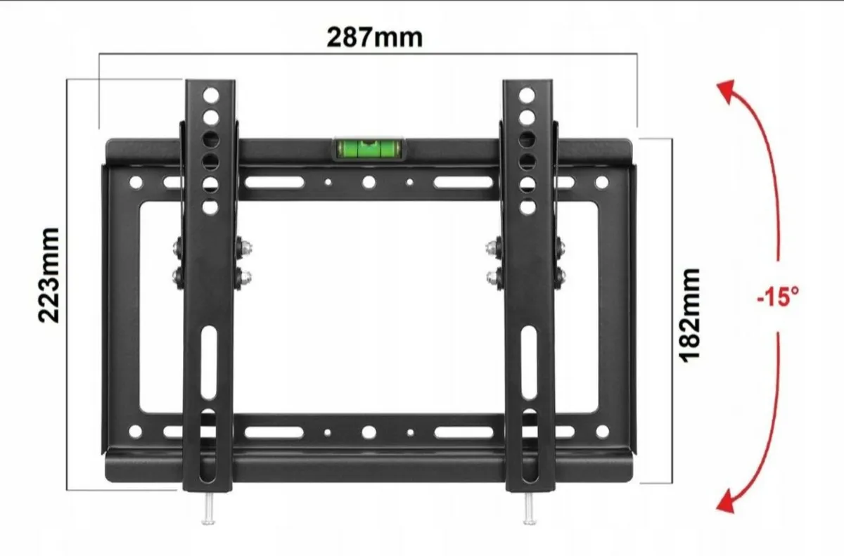 Tv Wall Mount Bracket Flat Tilt 14" - 42" - Image 2