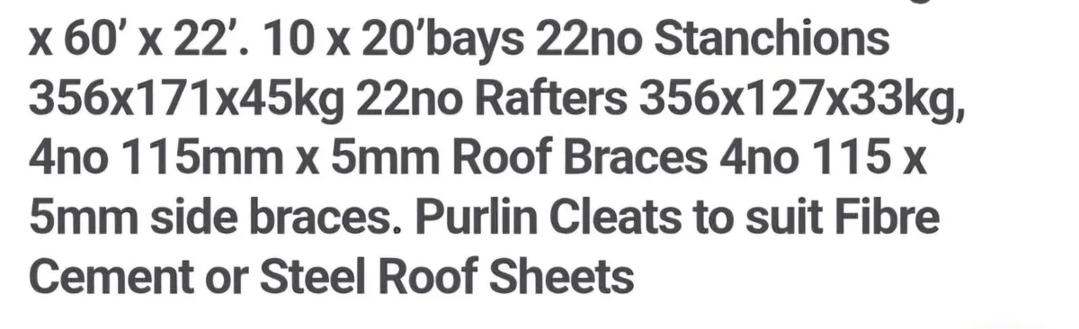 200ft x 60ft 22ft eves new shed - Image 3