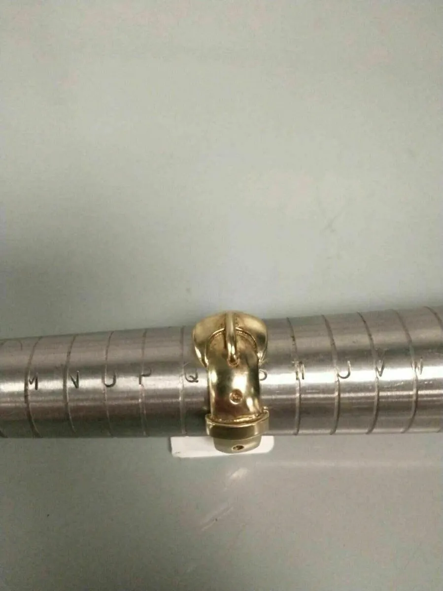 9ct Gold Buckle Ring Mens - Image 2