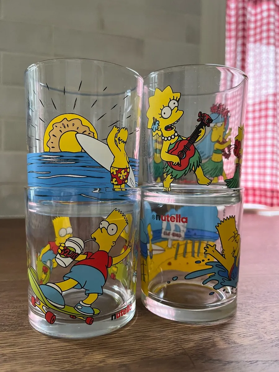 Vintage Simpsons Glasses Set (2000) - Image 2