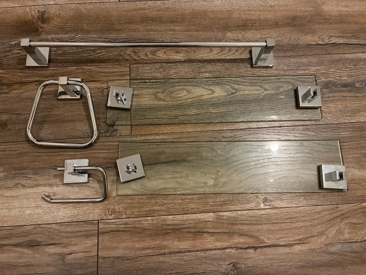 Set Bathroom Accessories Chrome