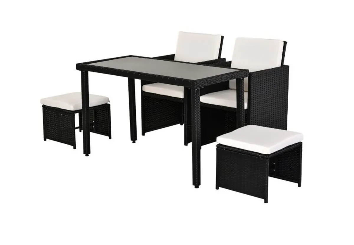 5 Piece Rattan Wicker Weave Sofa Set - Image 1