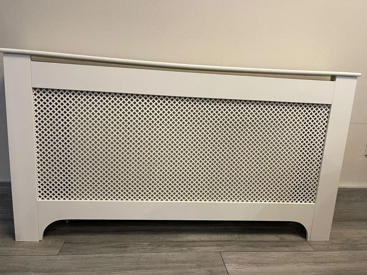 2* White Radiator Cover - Image 1