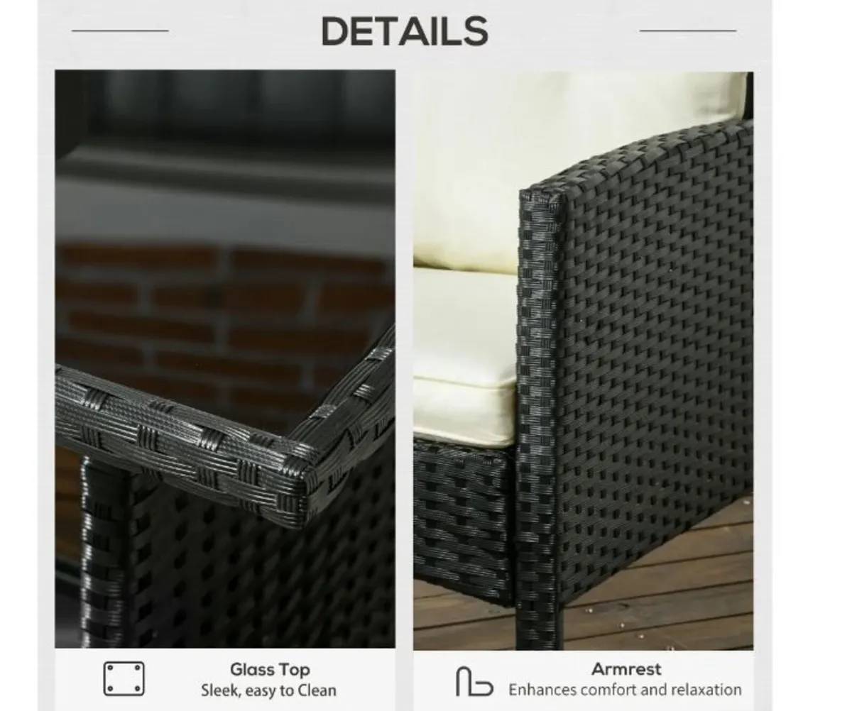 5 Seater Rattan Garden Furniture Set - Image 4