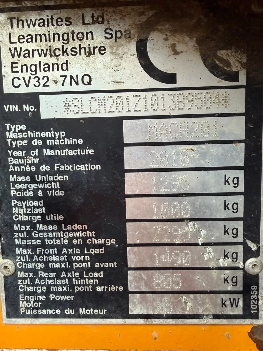 1 tonne dumper - Image 4