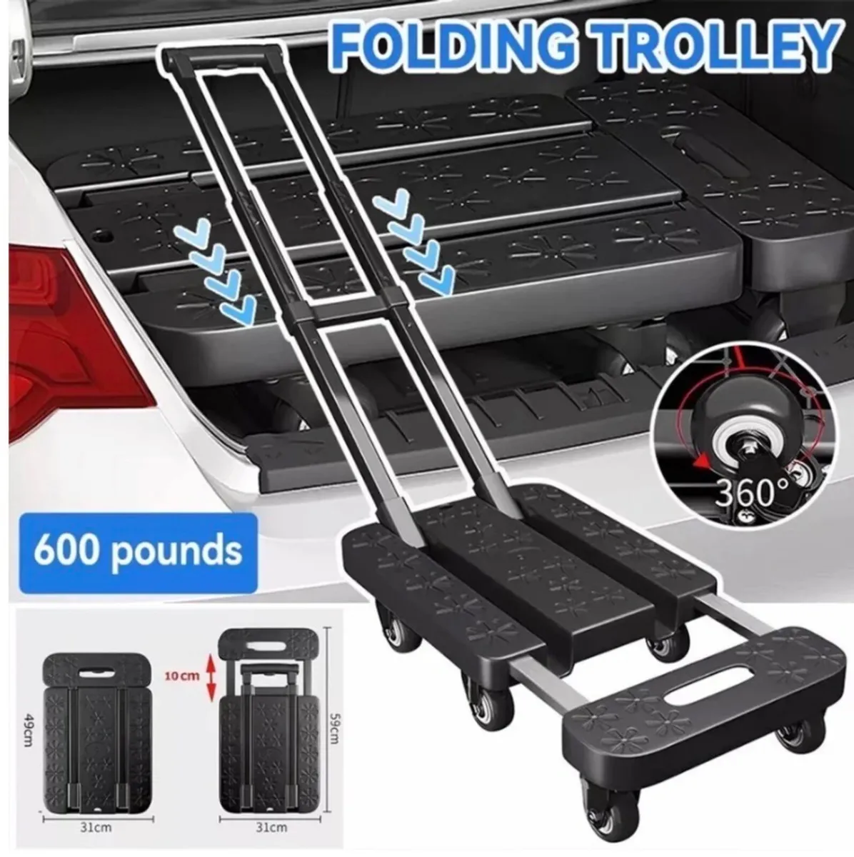 Heavy Duty Sack Trolley Folding Hand Cart NEW - Image 1