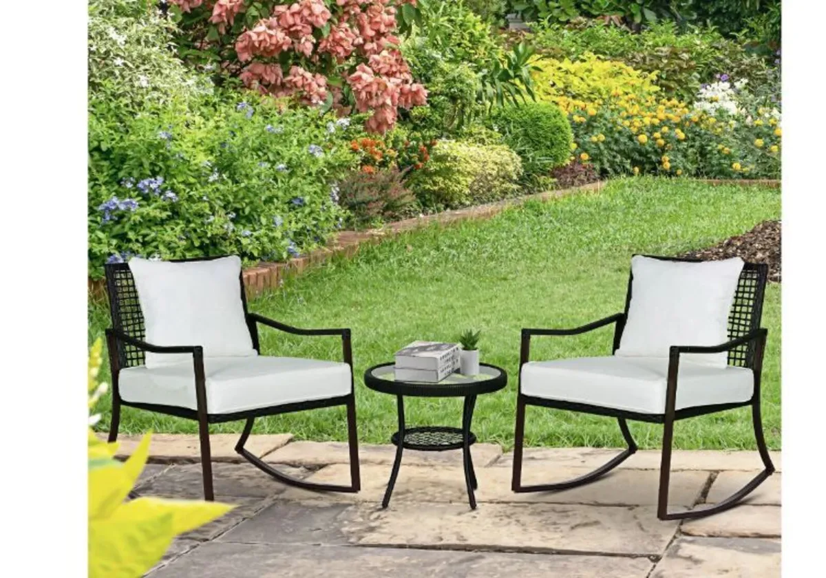 Rattan Bistro Set, 3 Pieces - Image 3