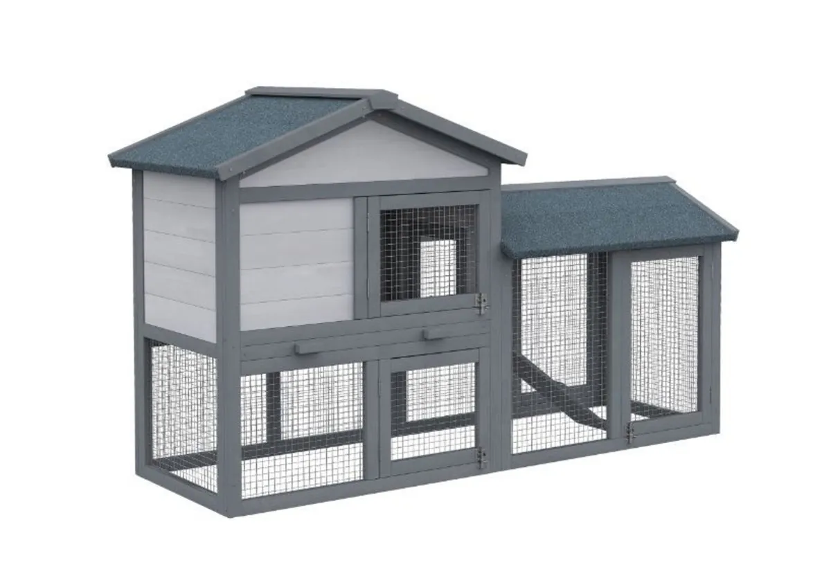 Wooden Rabbit Hutch Outdoor - Image 1