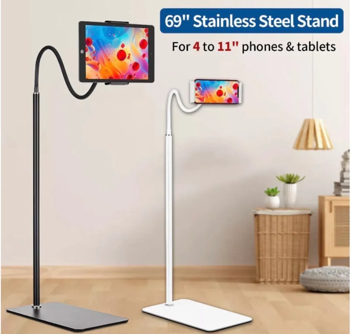 Tablet Phone Floor Stand Holder Mount