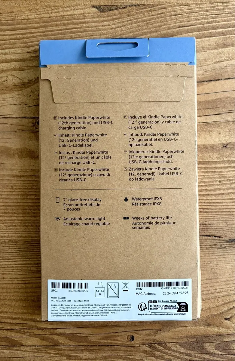 Amazon Kindle Paperwhite (12th gen) 7” Screen 16gb - Image 2