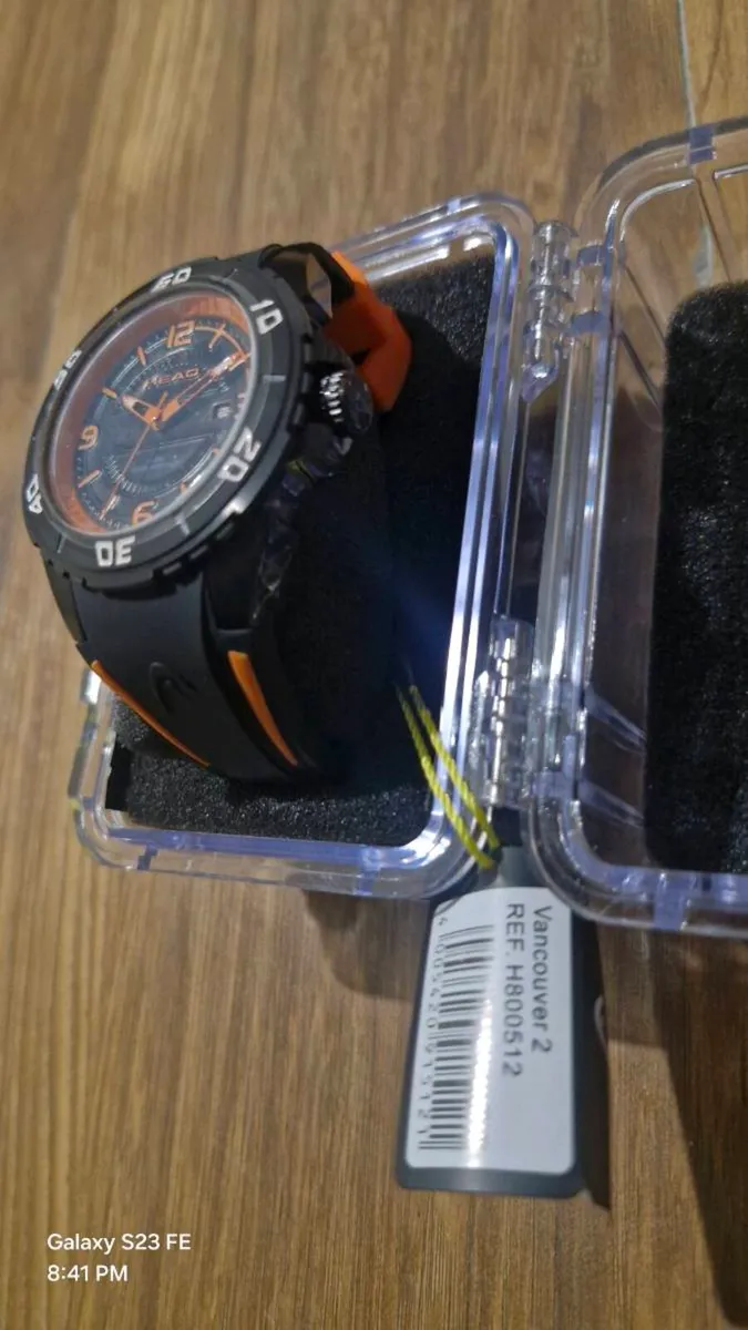 Vancouver 2 46mm Black sports watch by Head, new w - Image 2