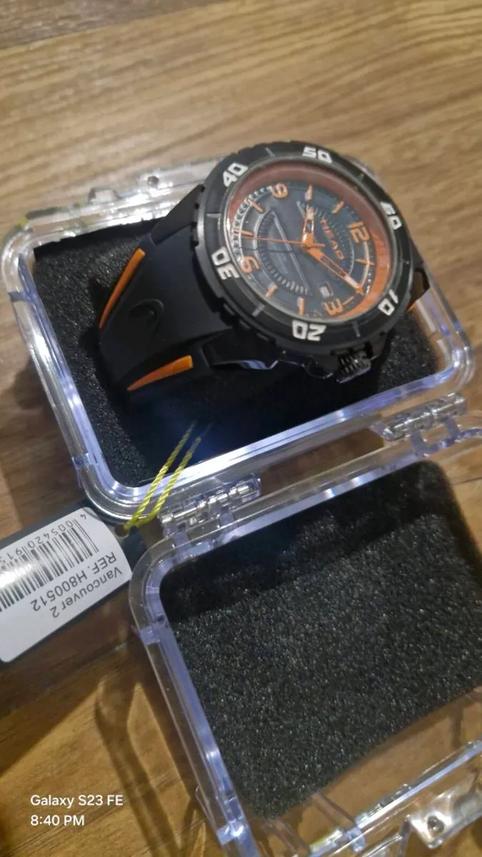 Vancouver 2 46mm Black sports watch by Head, new w - Image 3
