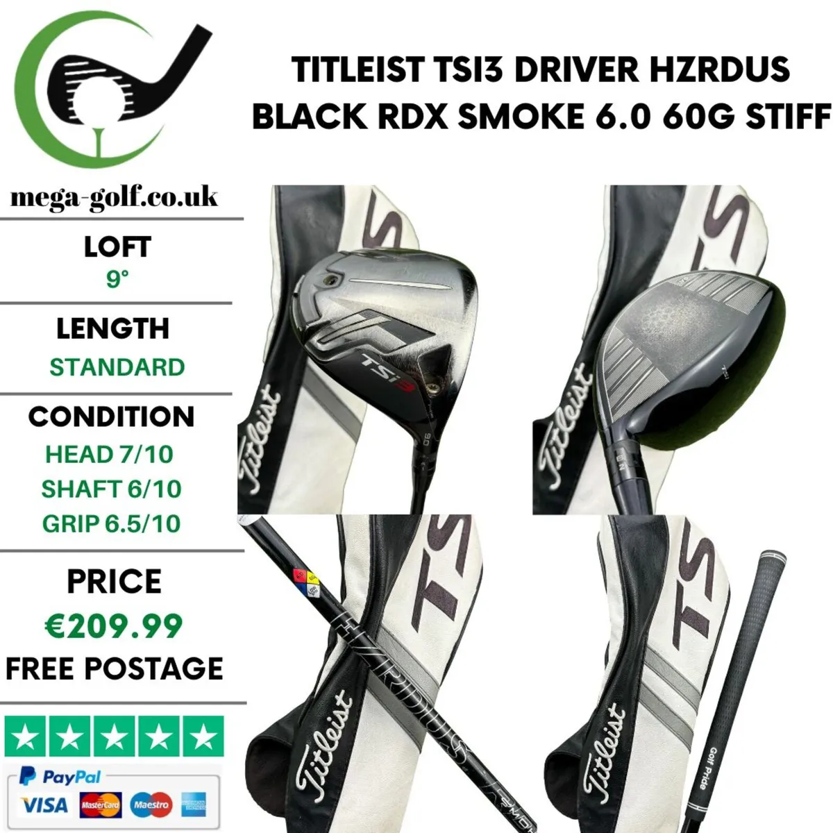 Titleist TSi3 Driver / 9° / Stiff - Image 1