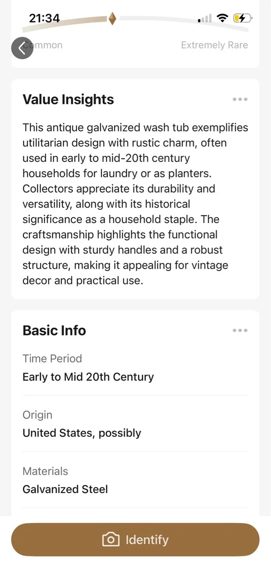 Tin wash tub - Image 2