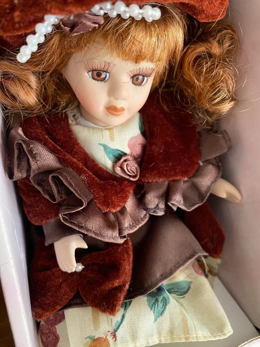 Vintage Porcelain Doll in Original Box - Image 4