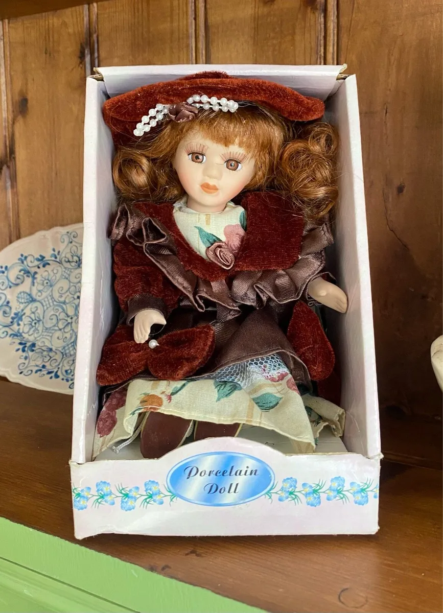 Vintage Porcelain Doll in Original Box - Image 2
