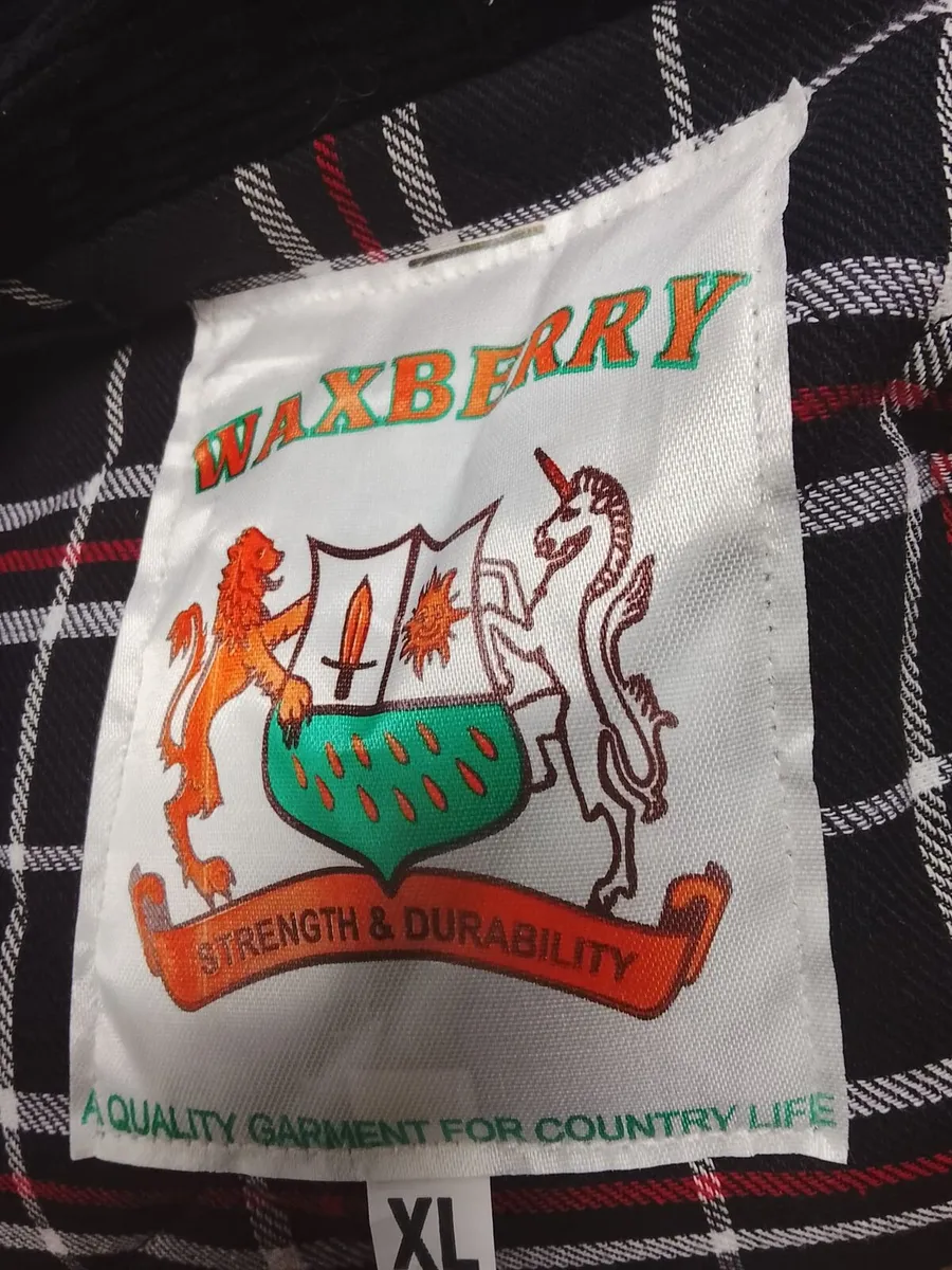 Men's Navy Waxed Jacket XL - Image 2