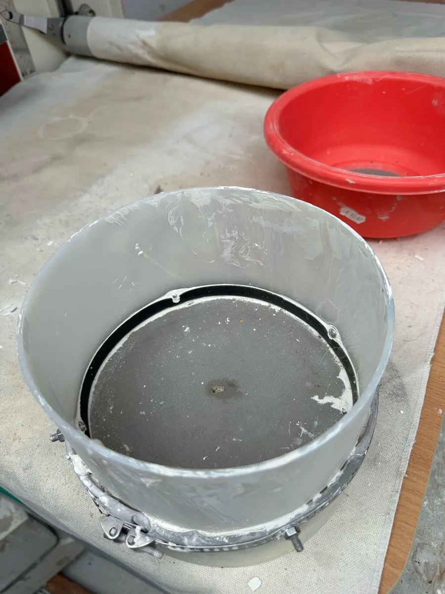 Red pottery sieve and white pottery sieve - Image 3