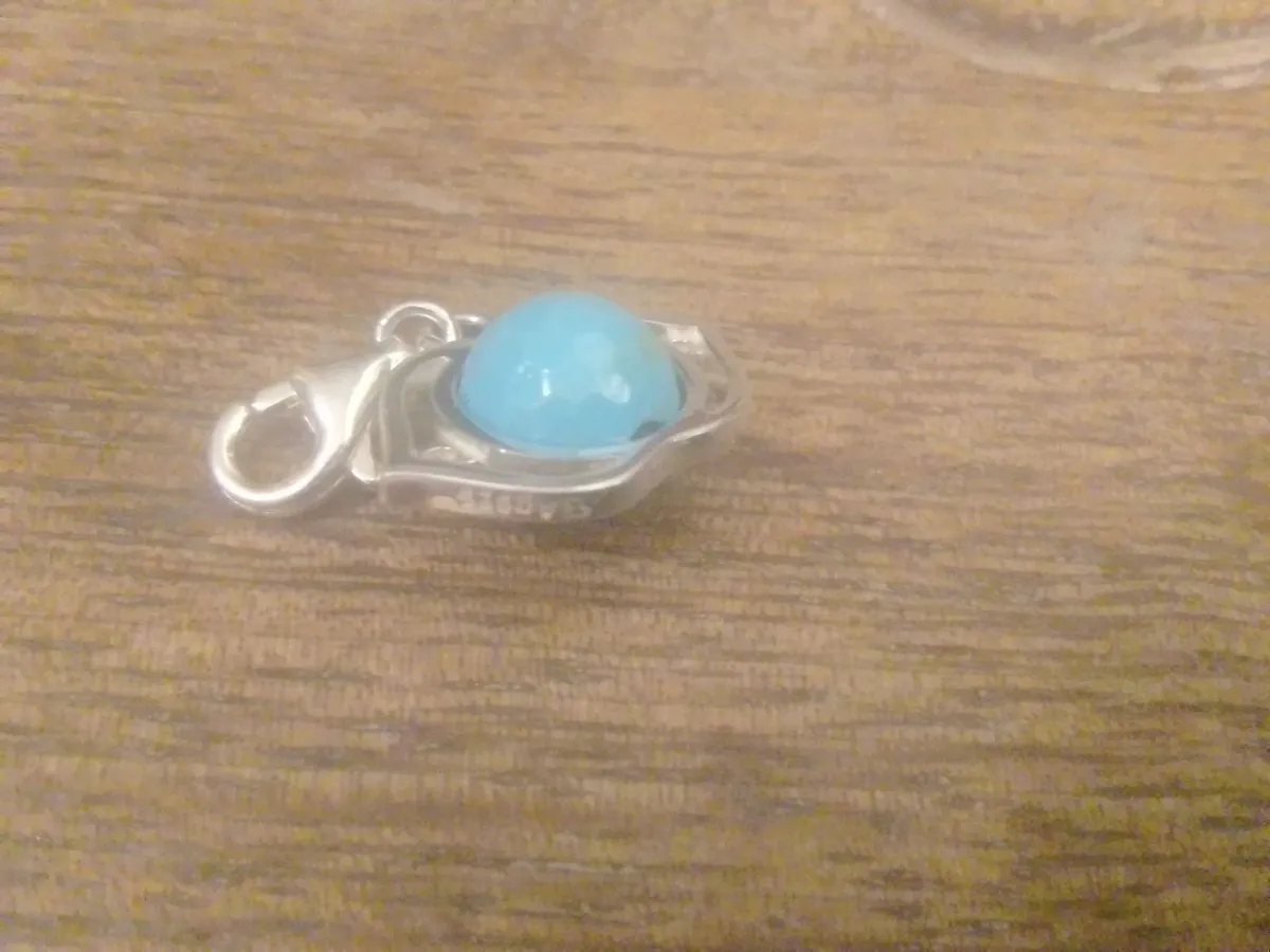 THOMAS SABO STERLING SILVER TURQUOISE EYE CHARM - Image 2