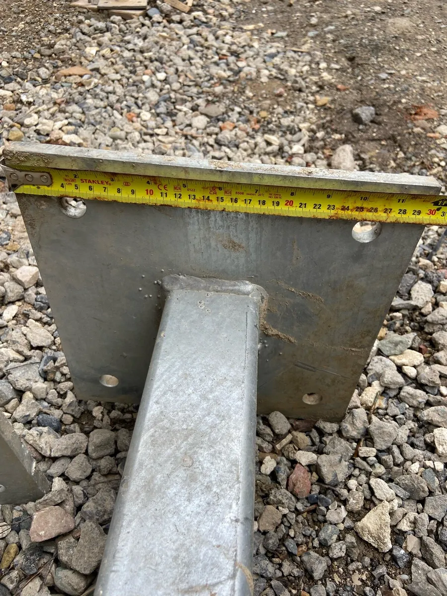 Galvanised steel post x2 - Image 3