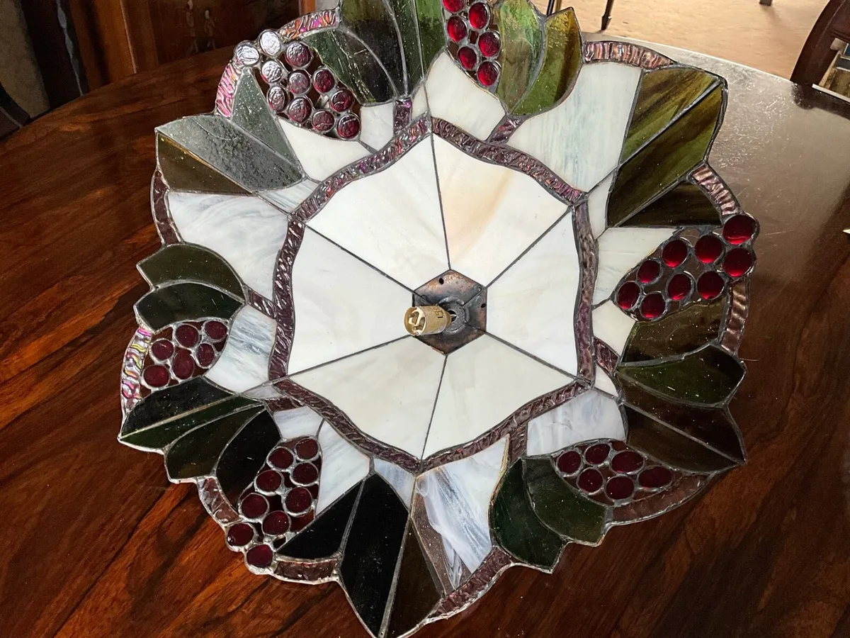 Large TIFFANY Style 18 inch Ceiling Pendant Light - Image 3