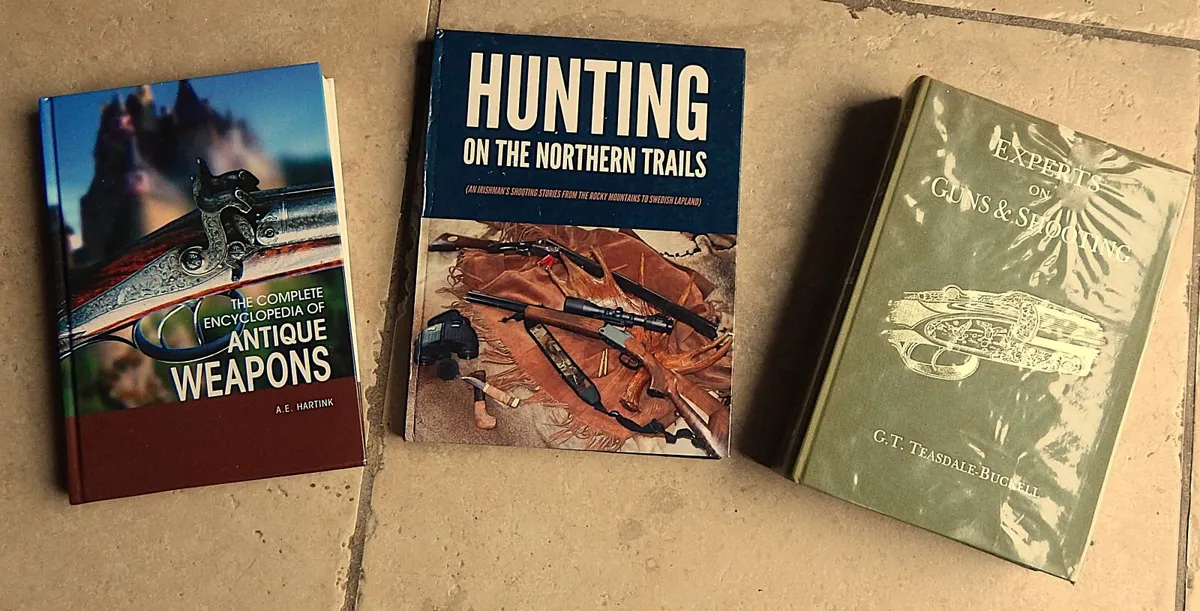 Selection of Hardback Books on Hunting & Weaponry - Image 1