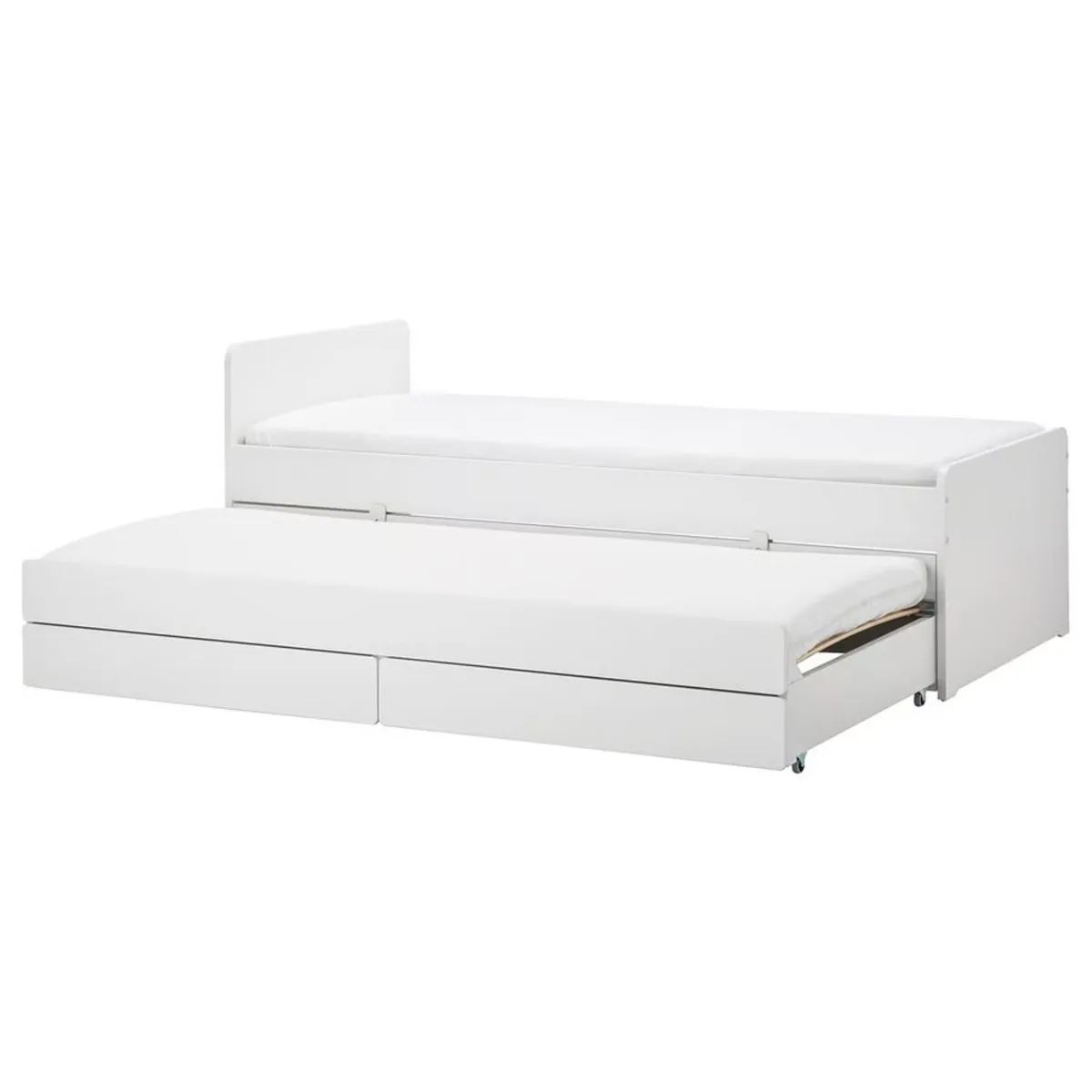 IKEA sklat bed with  under bed and storage - Image 2