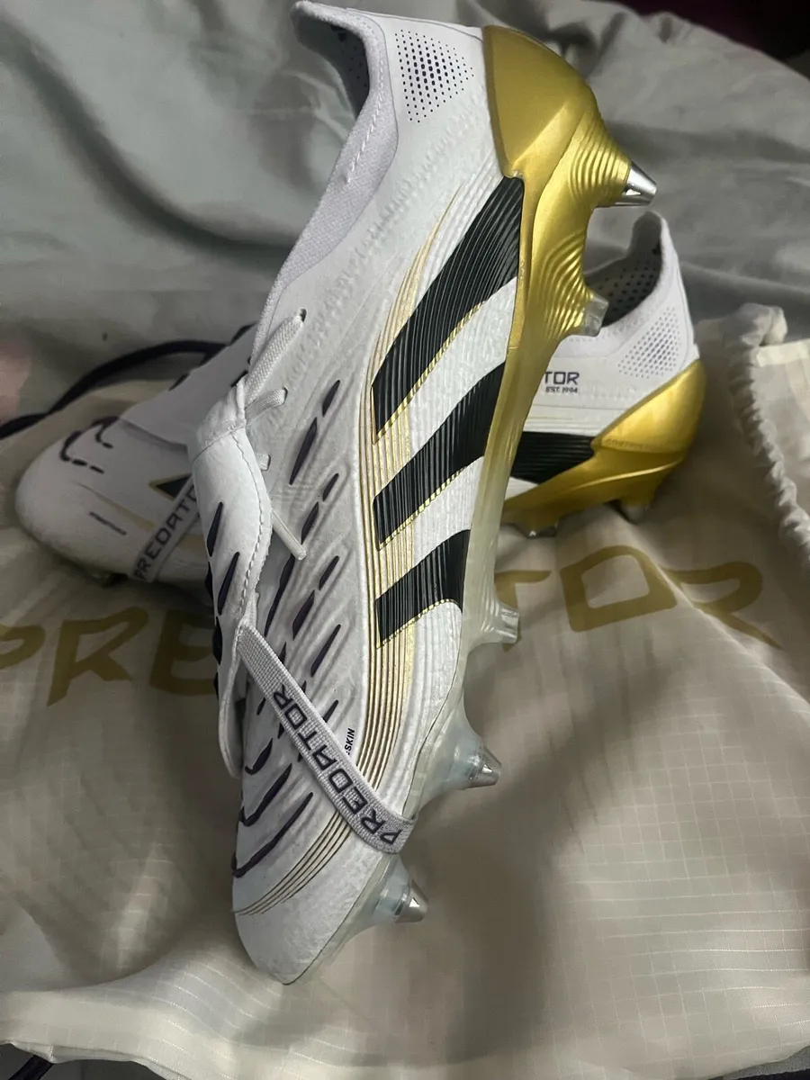 Adidas Predator Elite White and Gold - Image 2