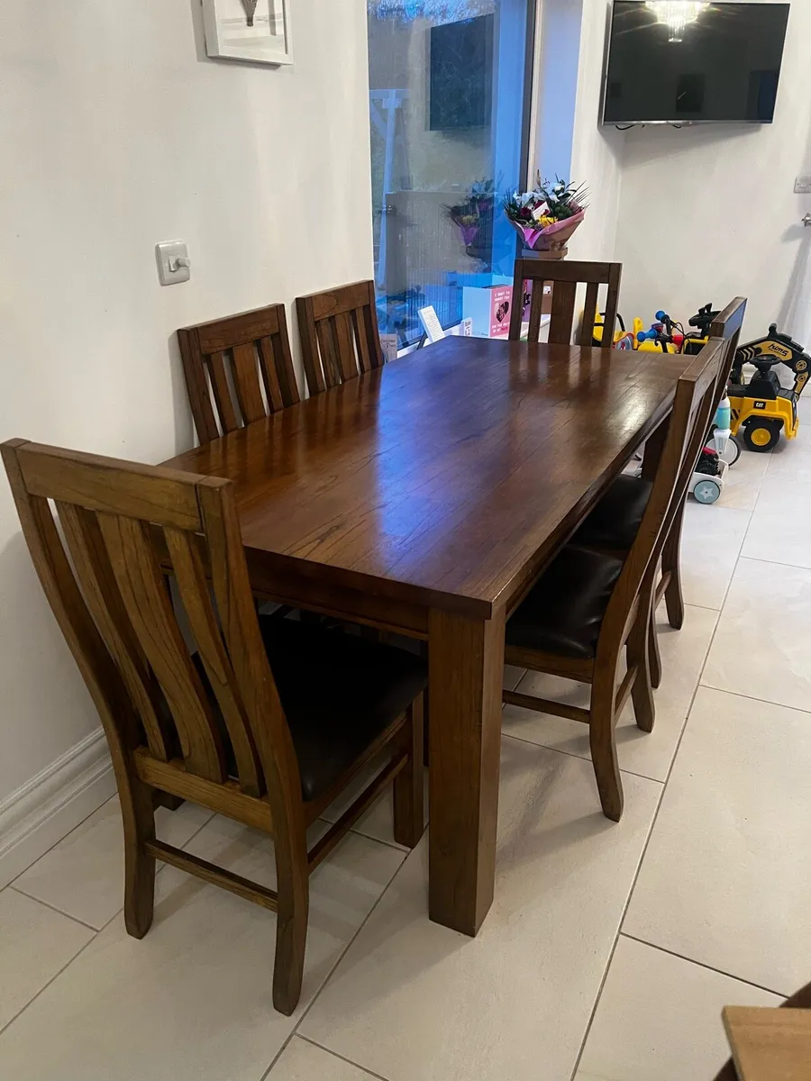 Dining Table & 6 Chairs - Image 2