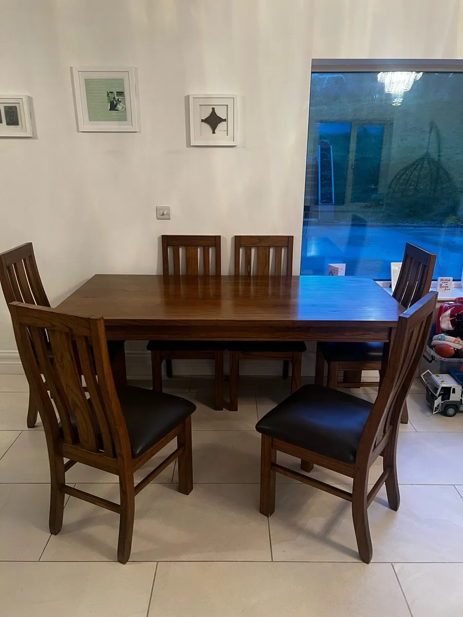 Dining Table & 6 Chairs - Image 4