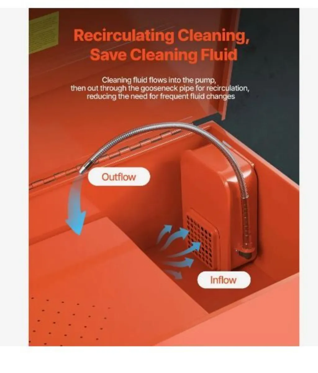 Parts Washer 151L Tank, 65L Solvent Capacity - Image 4