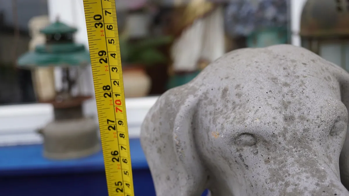 Pair of Concrete Dogs - Image 2