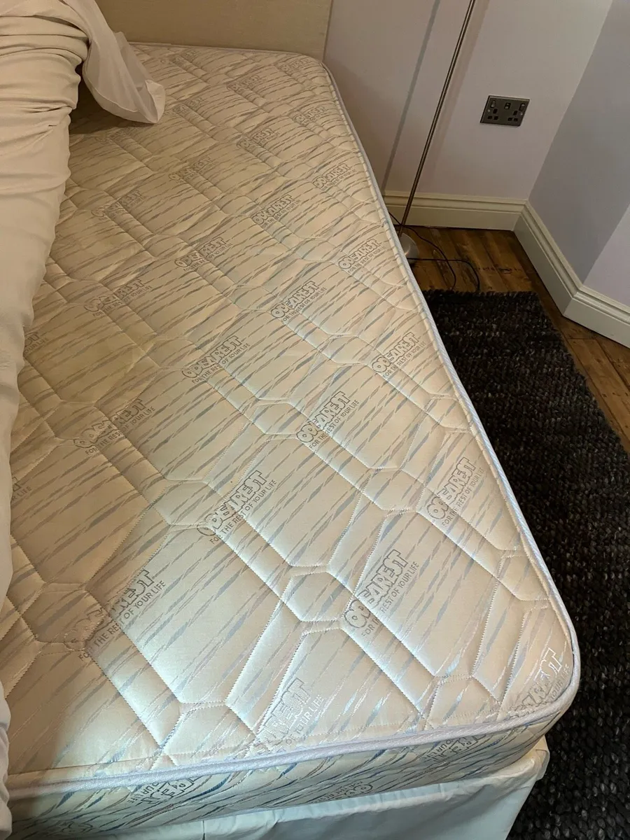 Single Divan Bed, Respa Mattress + Headboard - Image 2