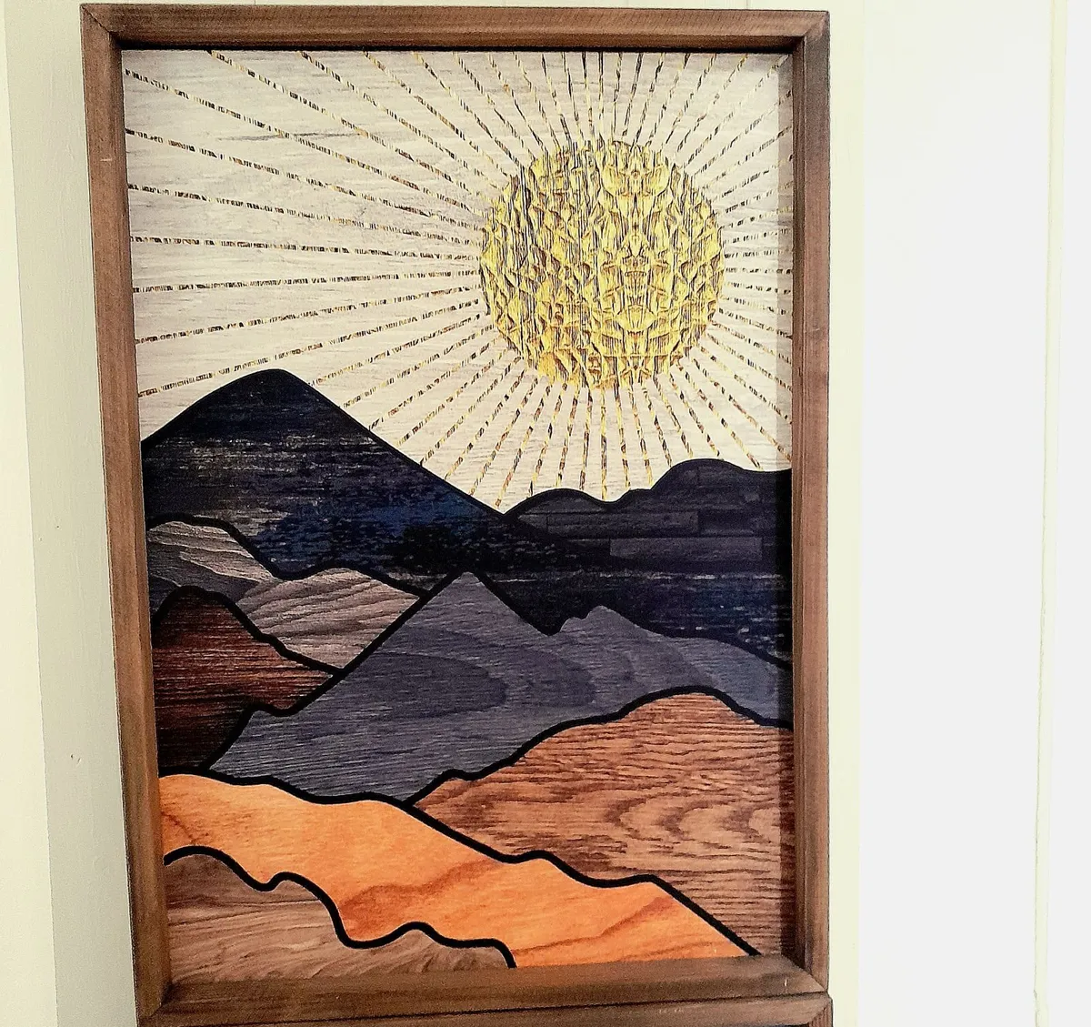 Wooden jigsaw wall art - Image 2