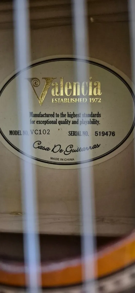 Valencia 1/2 size red classical guitar – with gigb - Image 4