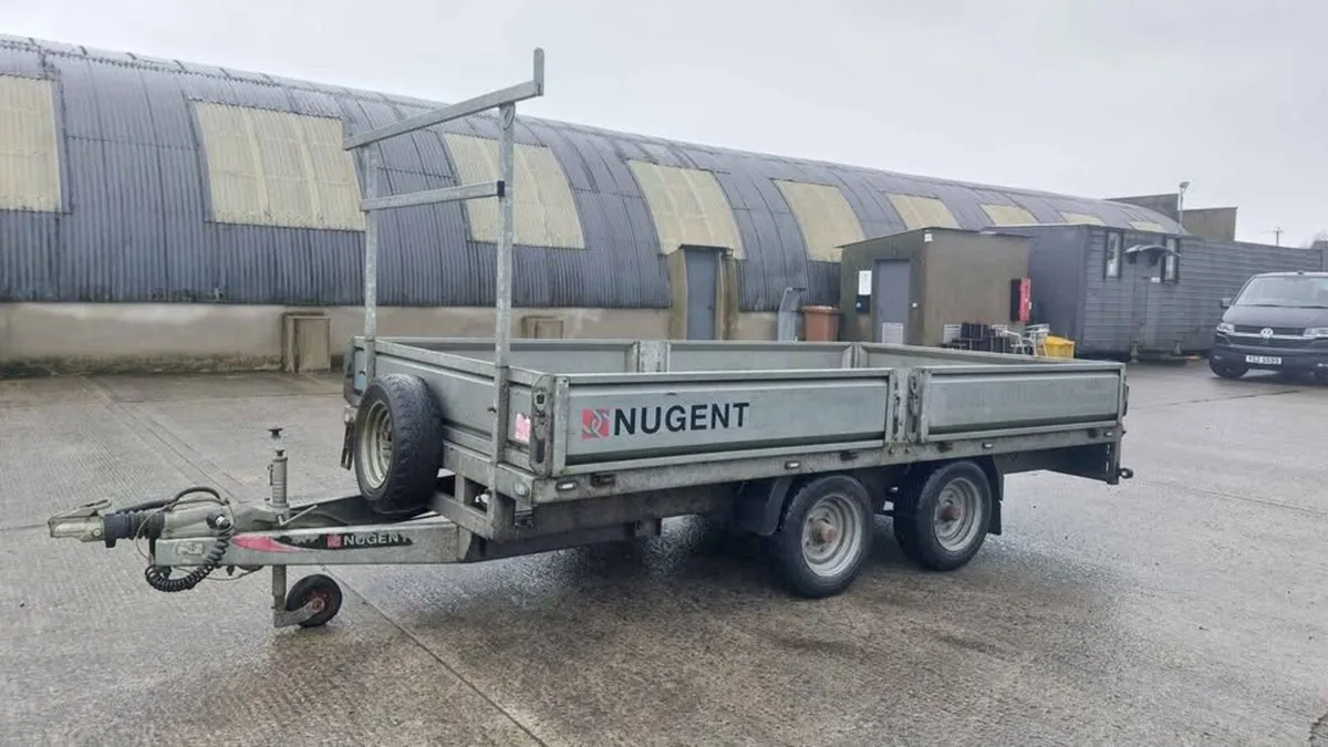 2017 NUGENT dropside builders trailer - Image 1