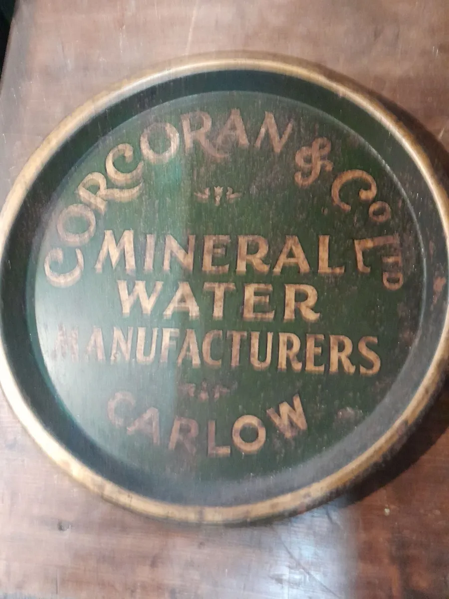 Vintage  corcorans  of carlow tin advertising  tra - Image 2