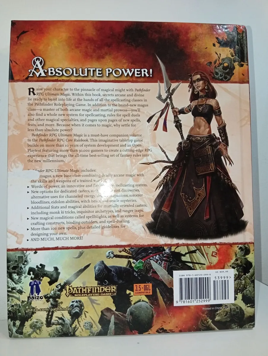 Pathfinder Paizo Rpg Book 2011 Jason Bulmahn 1st e - Image 2