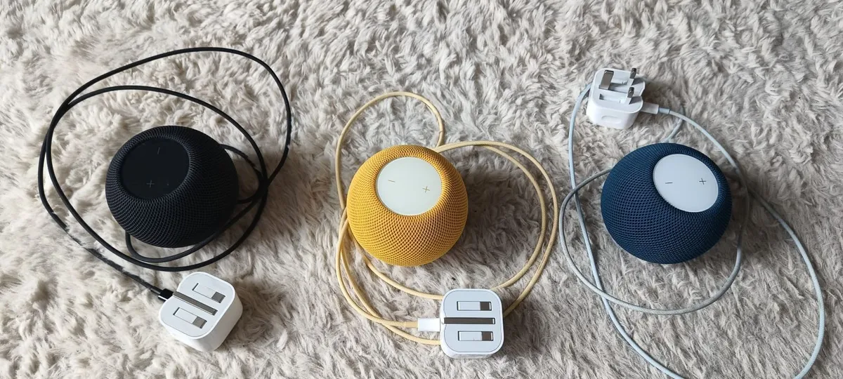 Apple HomePod Mini – Black/Blue/Yellow- Excellent - Image 2