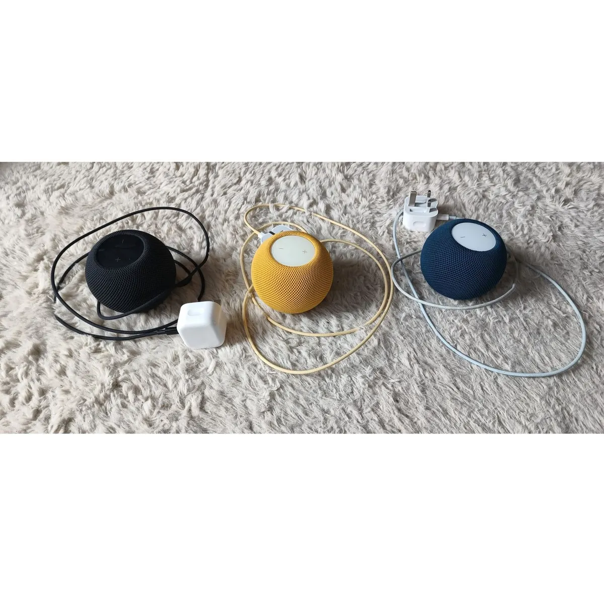 Apple HomePod Mini – Black/Blue/Yellow- Excellent - Image 1