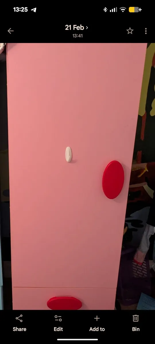 Free kids pink wardrobe in Bray Area