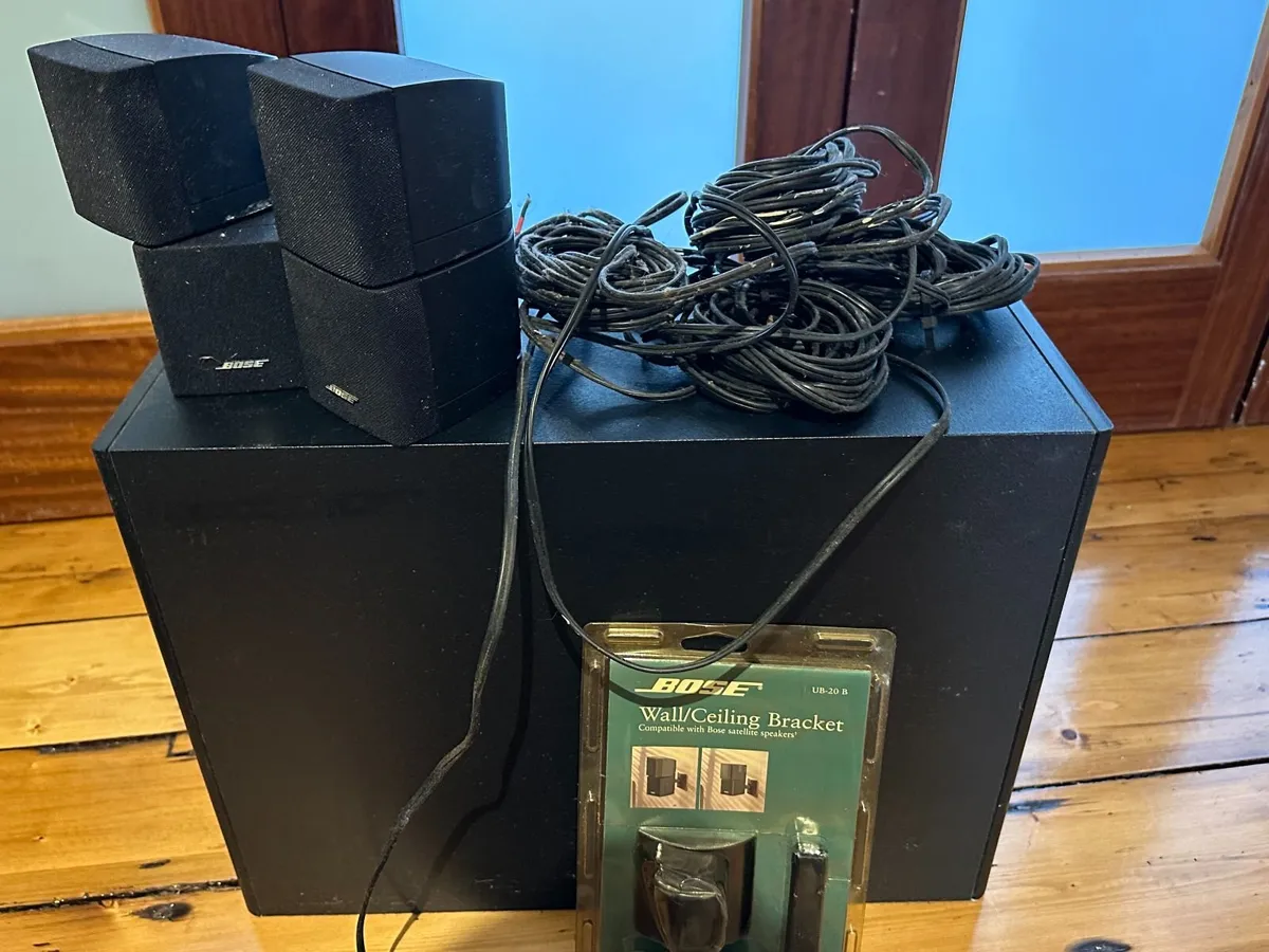 Bose Speakers/Woofer/Wall brackets - Image 1