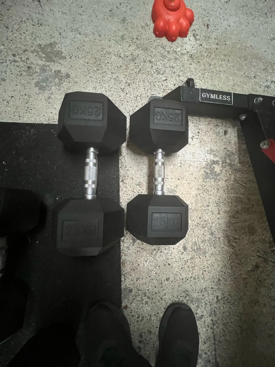 25kg Hex Dumbbells