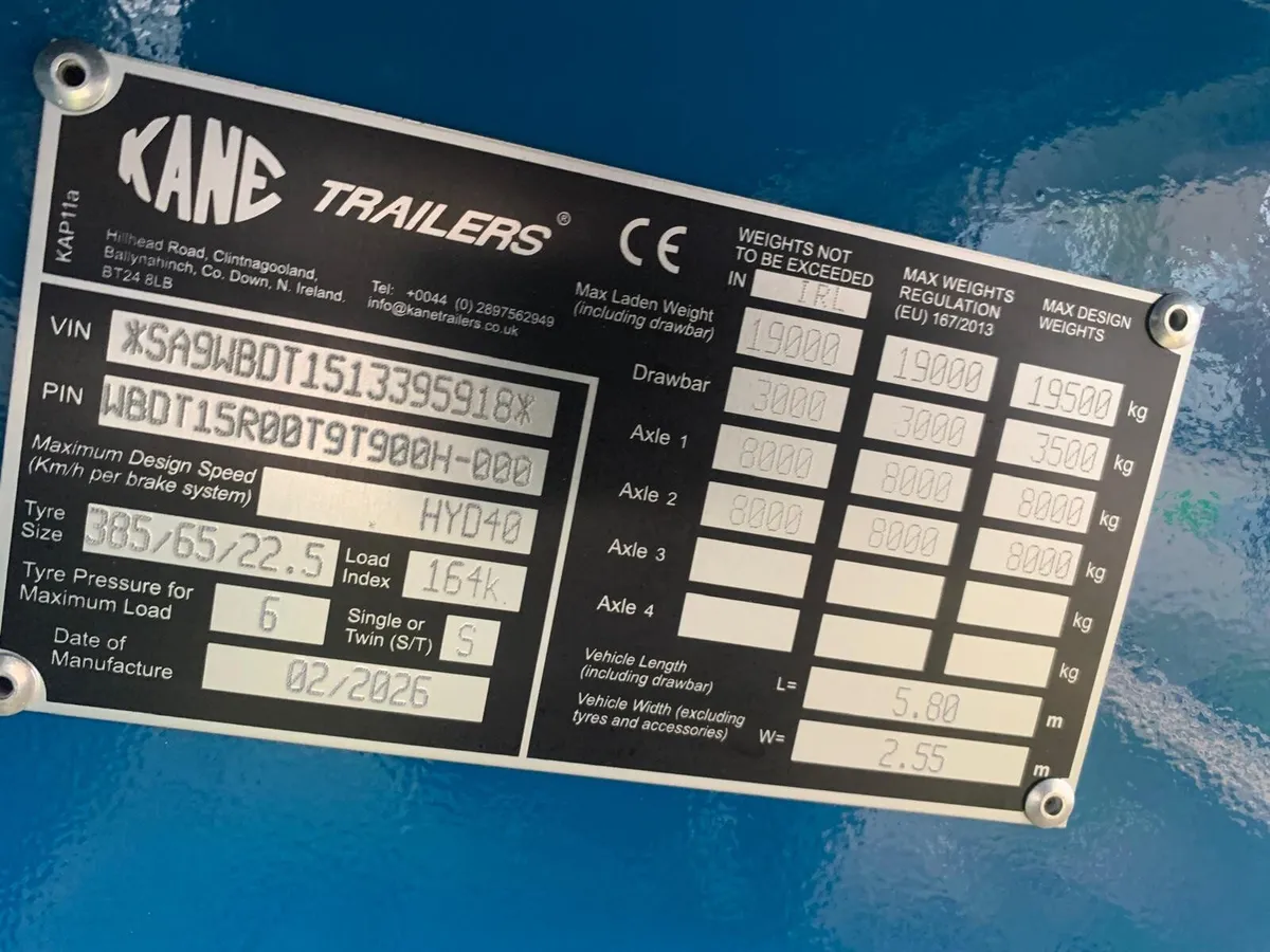 KANE 15T HALF PIPE DUMP TRAILER - Image 3