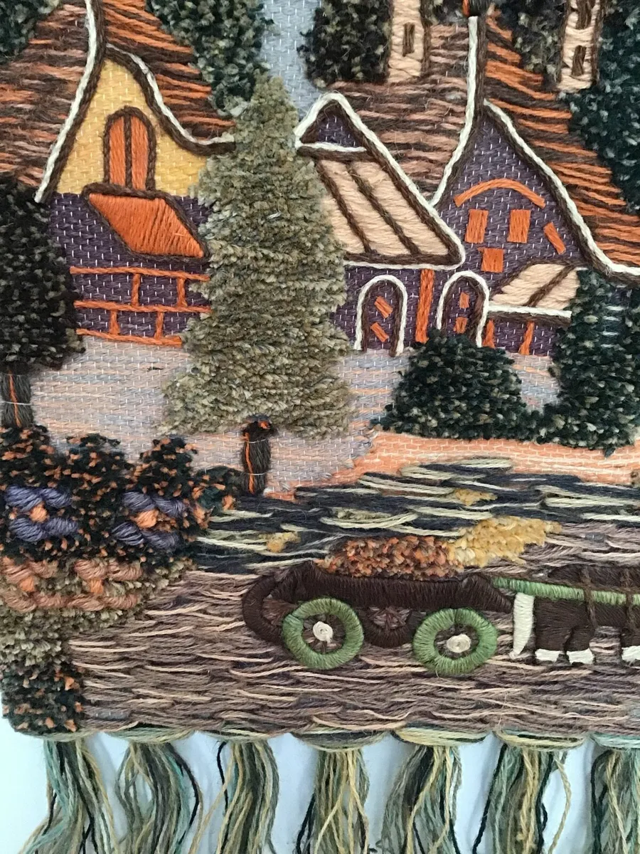 Vintage from 1970s Handwoven Wool Tapestry - Image 2